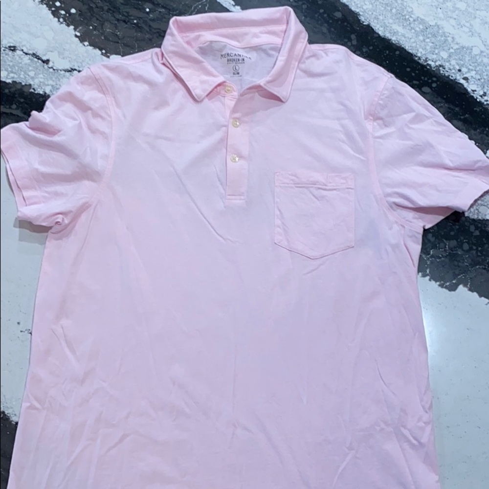 Men’s J Crew Mercantile Knit Polo Large Slim